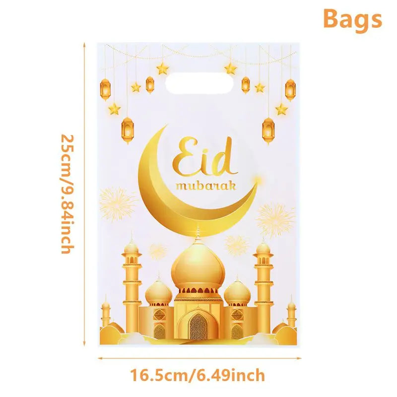 Décoration Ramadan 2025 : Sac Cadeau Eid Mubarak 2025