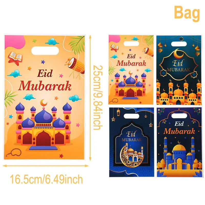 Décoration Ramadan 2025 : Sac Cadeau Eid Mubarak 2025