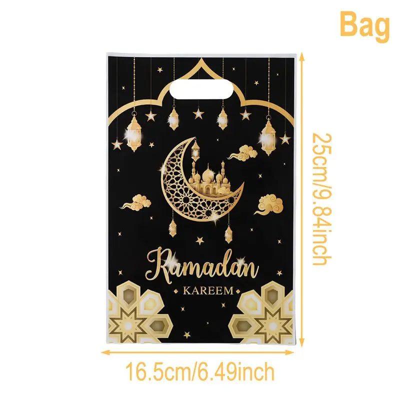 Décoration Ramadan 2025 : Sac Cadeau Eid Mubarak 2025