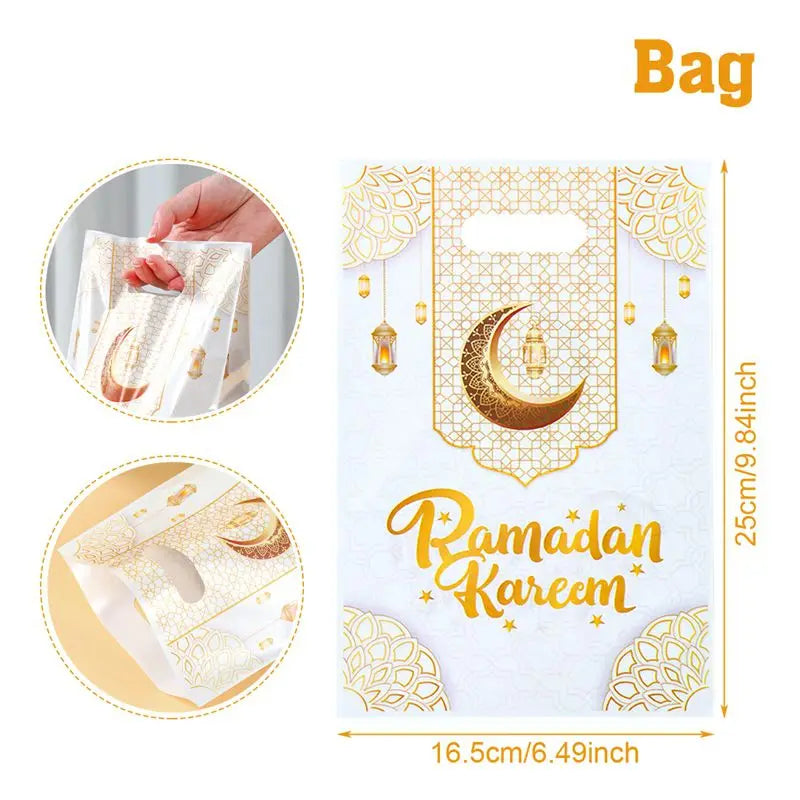 Décoration Ramadan 2025 : Sac Cadeau Eid Mubarak 2025